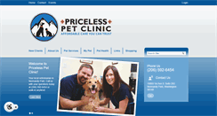 Desktop Screenshot of pricelesspetclinic.com